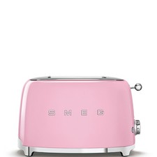 SMEG RETRO 50'S STYLE 2 SLICE TOASTER IN PINK TSF01PKUK
