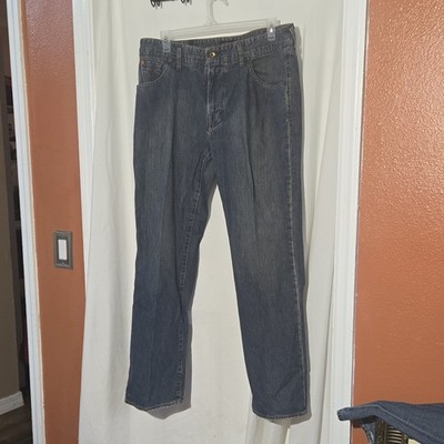 Vintage Marc Ecko Men s Dark  Blue  Jeans Straight Leg Mid Rise 5-Pocket Logo
