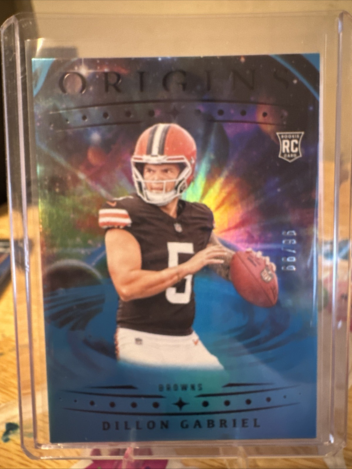 2025 Panini Origins Dillon Gabriel Blue Rookie Card /99 #115