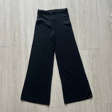 J Crew Flaw Cosmo Sweater Pant Merino Wool Pants Petite XS Black Waistband FLAW