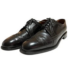 Church's England CUSTOM GRADE CORDOVAN Brogue Wingtip Shoe Mens 10 .5 Black READ