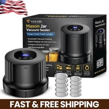 Mason Jar Vacuum Sealer 3 in 1 Electric Mason...