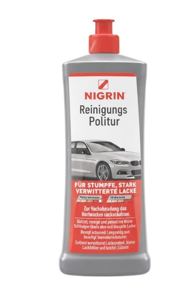 Nigrin Reinigungs Politur Lacke Glanz Auffrischung 500 Ml Mit Schleifpartikeln-image