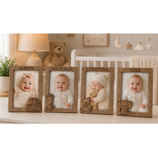 Personalized 5x7 Nursery Picture Frame – Custom Baby Name and Birth Date Frame