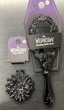 Wednesday Addams X Primark Compact Mirror And Hairbrush Cool New