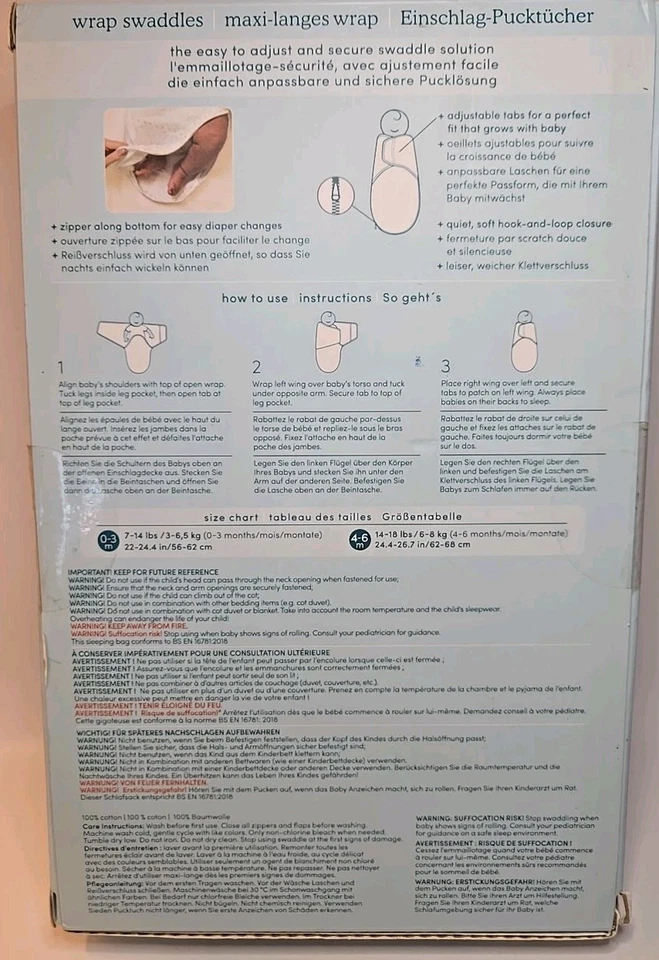 Paquete de 2 pañales envolventes Aden + Anais envolventes fáciles de envolver 0-3 meses flores de cuento de hadas nuevas Foto 2 de 2