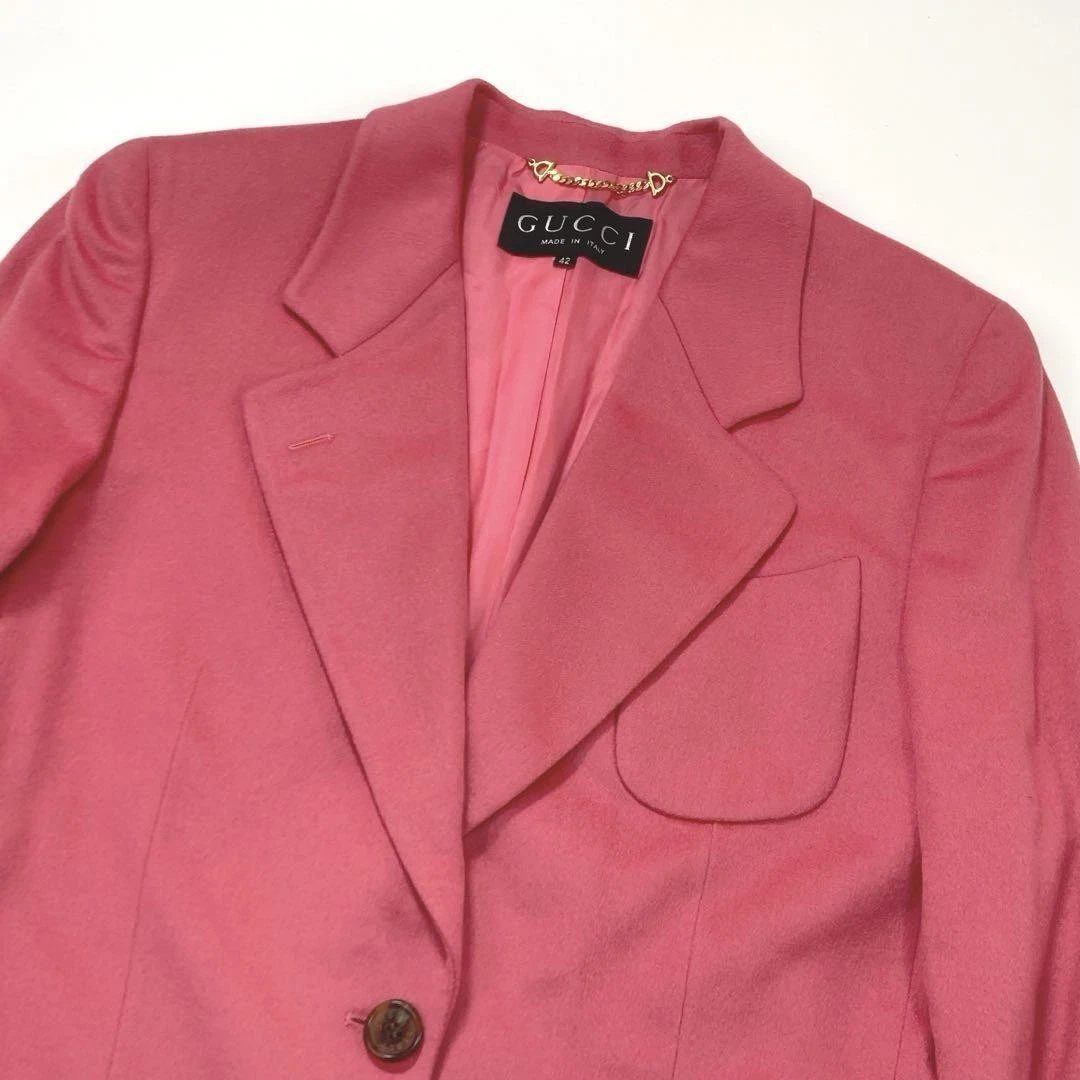 Gucci giacca sartoriale 100% cashmere rosa 42 dal Giappone
