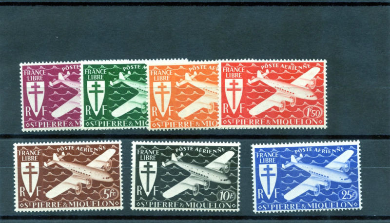 ST PIERRE & MIQ Sc C1-7(YT A4-10)**F-VF NH $40         