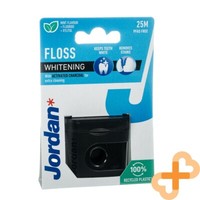 JORDAN T.S. Whitenting Dental Floss 25m Mint Flavor with Fluoride and Charcoal