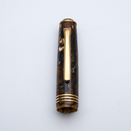 Tibaldi - Modello 60 Brown and Gold - Fountain pen - Nib M 18K - Picture 7 of 10