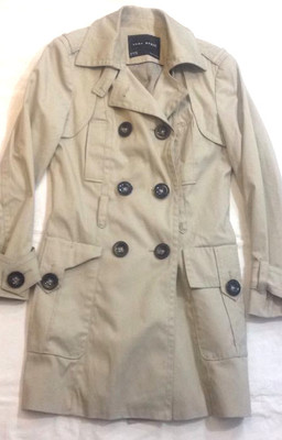 ZARA BASIC - Jacke Mantel beige - ohne Gürtel - 4 Taschen - Gr. M - GEBRAUCHT