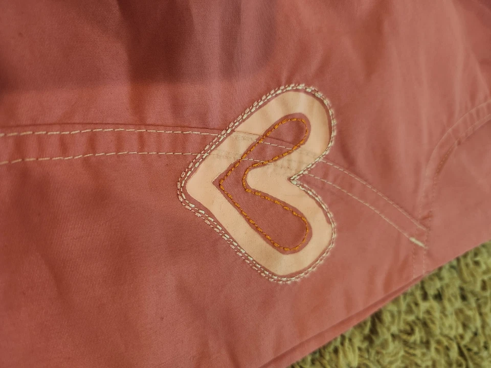 Pink Pants Girls Size 6 With Heart And Flower Pattern, Excellent Condition - Image 3 of 4