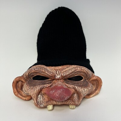 vintage Halloween hobo mask with beanie fun world E. U. China, Horror