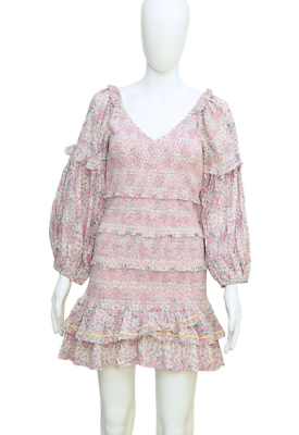 ensley mini dress Pink Tie Front Mini Dress