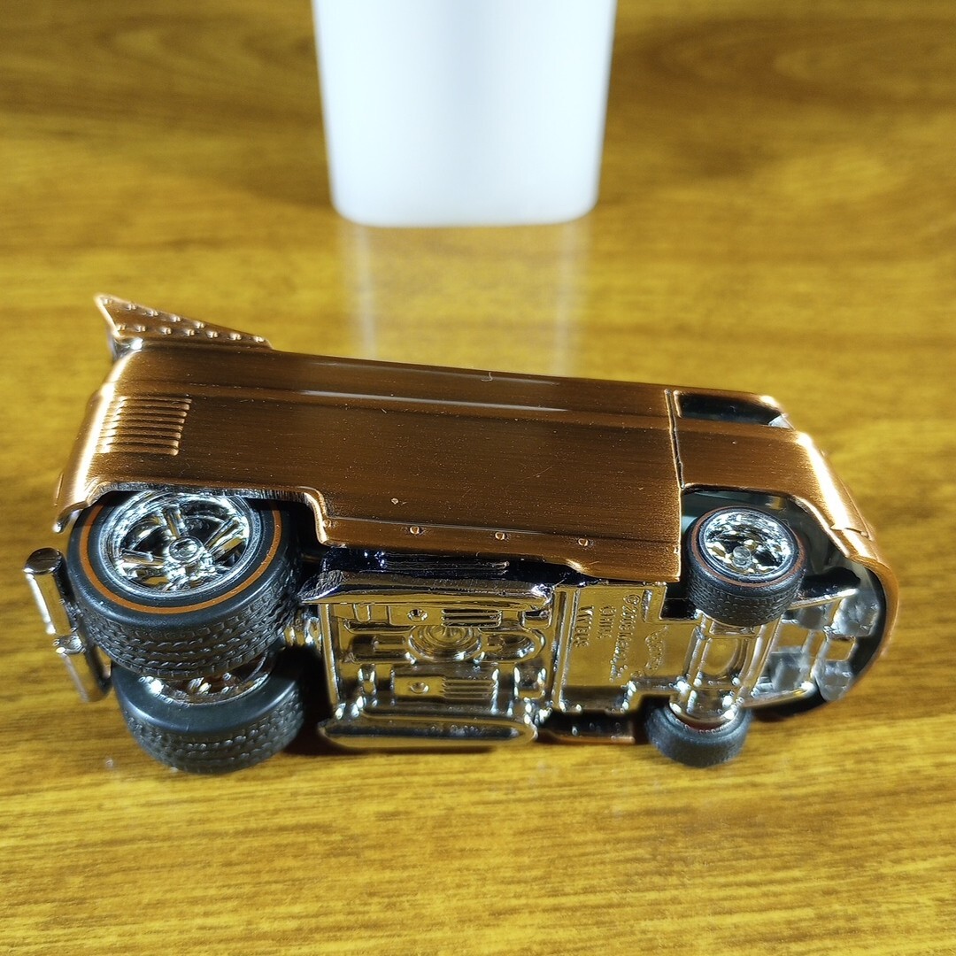 Custom Made Hot Wheels VW Drag Bus Brushed Copper Gold Redline