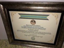 SCSA - YELLOWSTONE (GEYSER) COMMEMORATIVE MEDALLION CERTIFICATE ~ Type 1