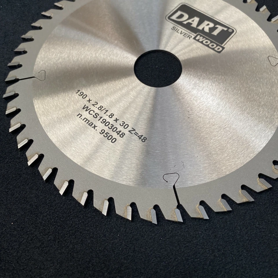 Lama Circolare TCT Per Legno Dart Argento 190Mm X 30Mm X 48T (ATB) Pos 8° - Immagine 4 di 4