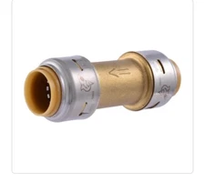 SharkBite MAX 1/2 in. Brass Push-to-Connect Check Valve, UR2008A