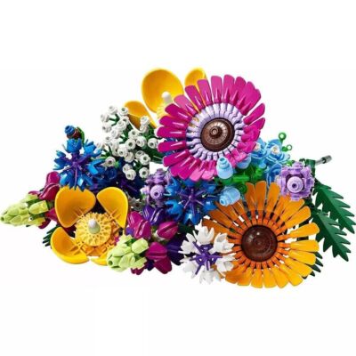 2025 Neu Rose Wildflower Bouquet Set Blumenstrauß Spielzeug, Geschenk Baustein