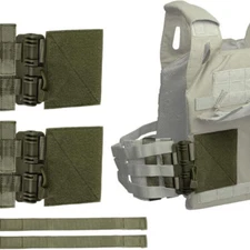 Tactical Vest MOLLE Quick Release Buckle Tube Cummerbund Adapter Kit for Plate