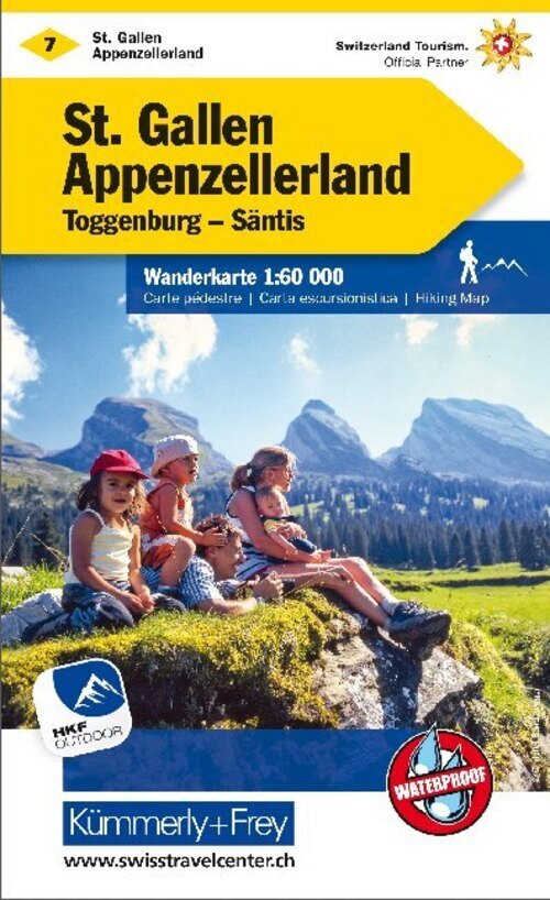 Thumbnail - Kümmerly+frey Wanderkarte 7 St. Gallen, Appenzellerland 1:60.000