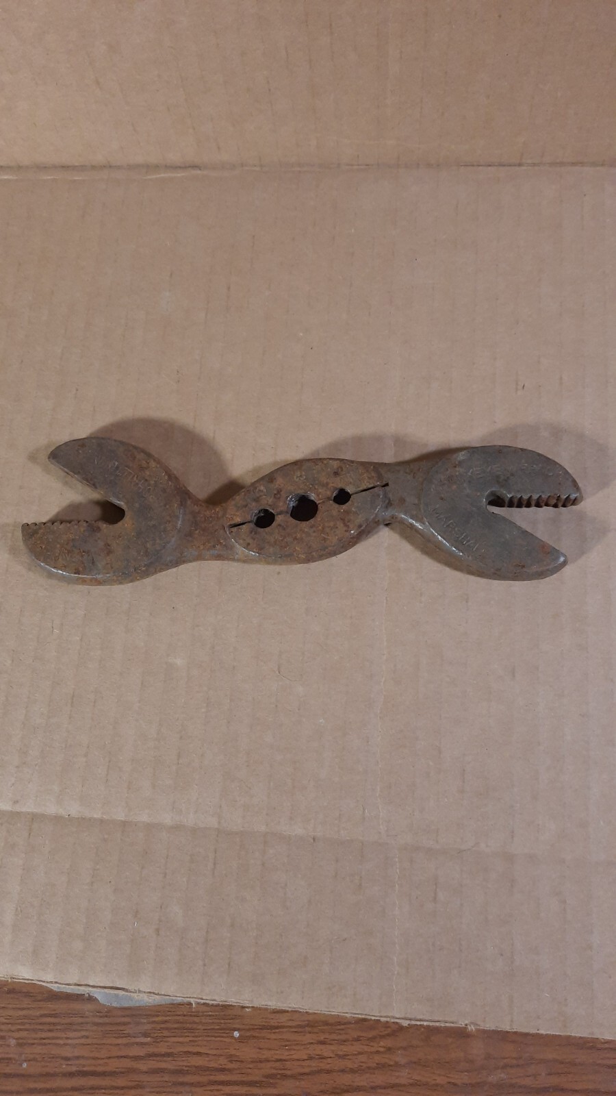 Antique early 1900's Hawkeye Wrench co. alligator wrench eBay