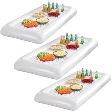 Inflatable Serving Bars - Ice Buffet Cooler Serving Tray for Salad Bar & Drinks