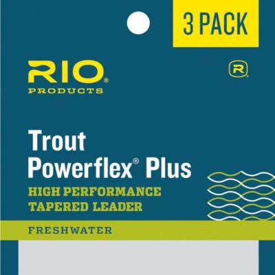 Rio Powerflex Plus 9Ft 4X Trout Fishing Leaders Strongest 3 Pack