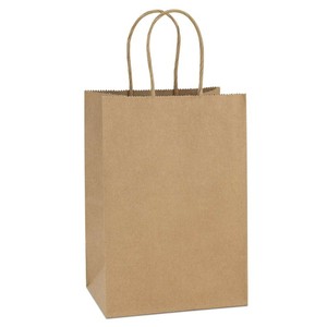 mini brown paper bolsas with handles