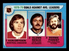 1979 Topps Hockey #6 Goals Against Average Leaders NM