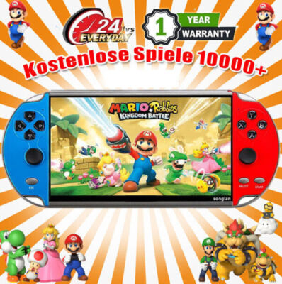 X12plus 16GB Handheld Spielkonsole 1000 Spiele MP4 7'' Video Game Consoles NEU ~