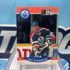 1990-91 Pro Set #439, JEFF BEUKEBOOM RC 🔥🔥🔥 Rookie Card