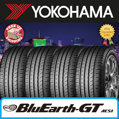X4 225 45 19 96W XL YOKOHAMA BluEarth-GT AE51 TOP QUALITY TYRES 