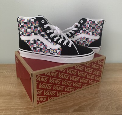 Vans Women's Filmore Butterfly Checkerboard Hi Top Skate Shoes NWB Size 