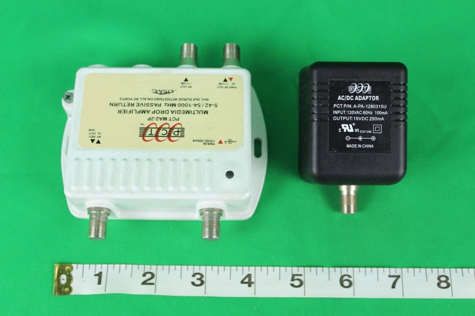 USED PCT PCT-MA2-2P MULTIMEDIA DROP AMPLIFIER 5-42 / 54-1000 MHz PASSIVE RETURN - Image 3 of 4