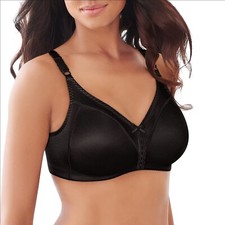 NWT Bali Double Support Wireless Full Coverage Bra Color Black Size 36DD