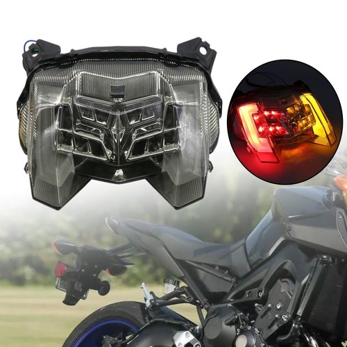 Feu Arrière LED Pour Moto Yamaha MT-09/FZ-09 (2017-2020) - Intègre Feu Stop Et Clignotant, Plastique ABS, Facile à Installer