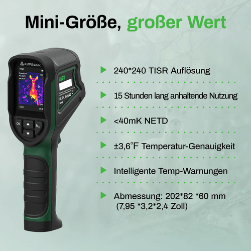 NEU AMPBANK H128 Infrarot-Wärmebildkamera Wärmebildkamera IR Auflösung 2,4“ LCD - Bild 3 von 9