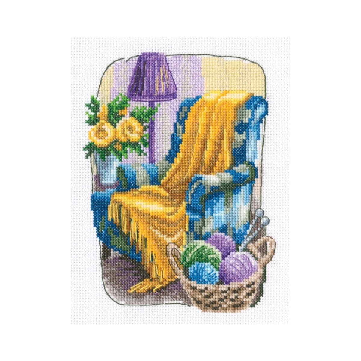 RTO counted cross stitch kit ""Grandmothers old Garden"", 12,5x17,5cm, DIY C349