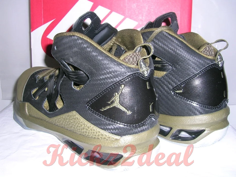 全新 JORDAN MELO M9 尺寸 8.5 10 黑色/SQUADRON 绿色 Carmelo Anthony Knicks — 第 2/4 张图片