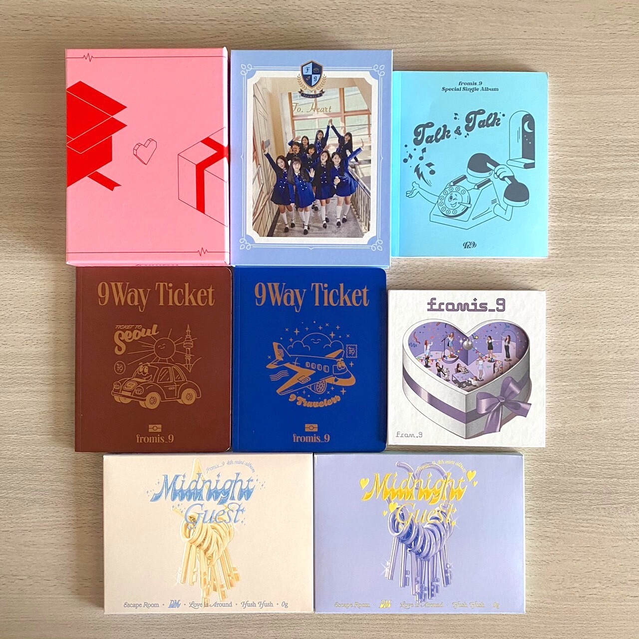 fromis_9 CD to.heart to.day ジホン トレカ セット