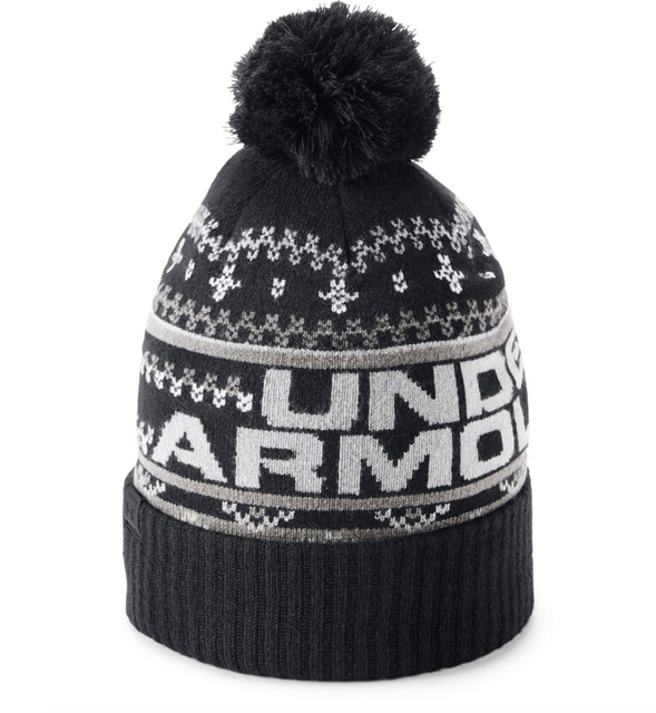 black beanie with pom pom men's