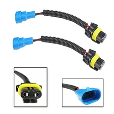 For DRL Fog Light 9005 HB3 H10 Extension Wiring Harness Pigtail Socket Adapters