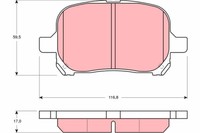 BremsbelÄGe Toyota P. Camry 2.2-3.0 96-01
