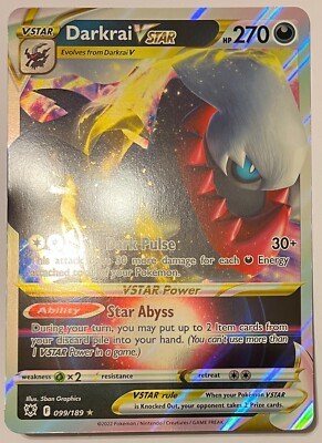 Pokemon TCG Astral Radiance - JUMBO Darkrai VSTAR - Holo Rare