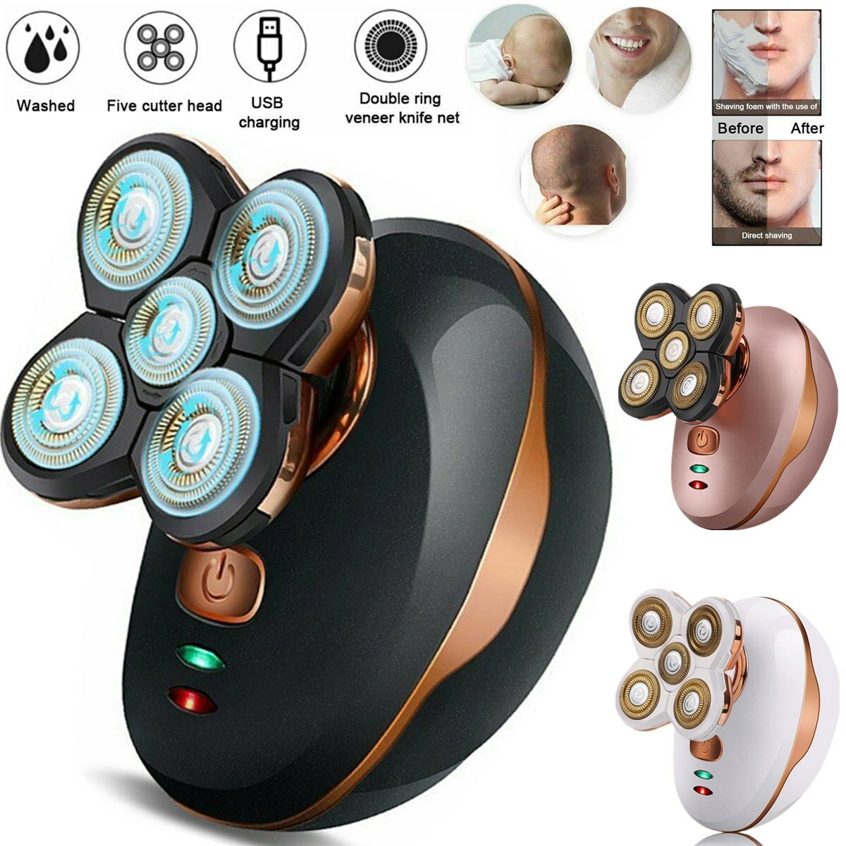 S Razor For Men, Head Shavers For Bald Men With Led Display
