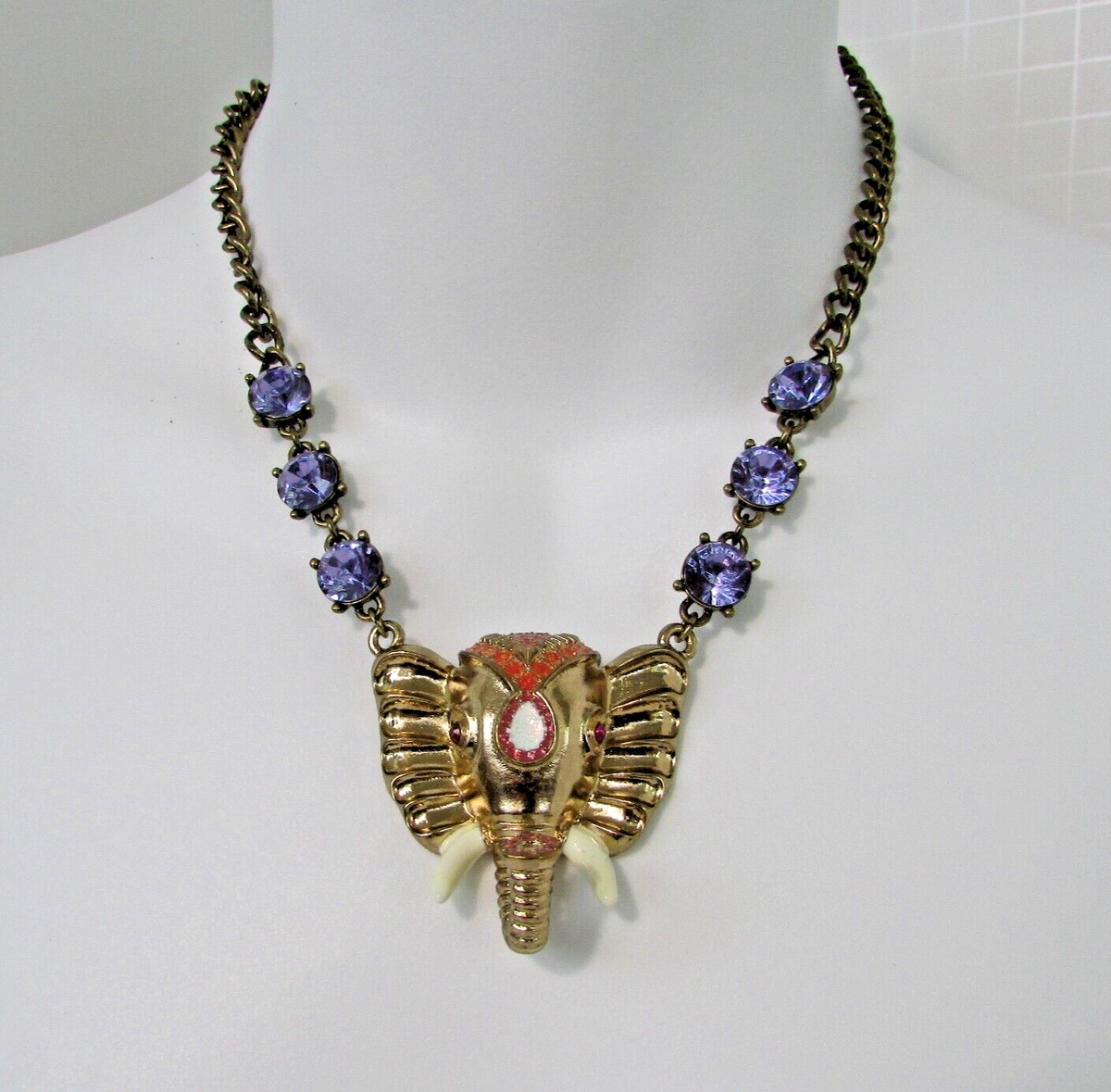 Betsey Johnson Elephant Necklace Macy's Exclusive with Gift Box