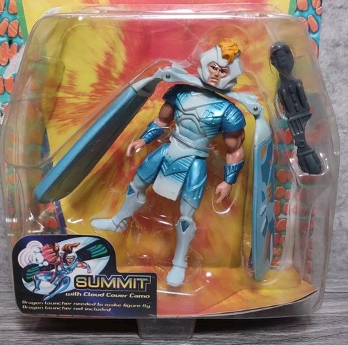 Figura Galoob 1996 Dragon Flyz Cumbre Cubierta Nube Camuflada Nueva en Tarjeta Dañada NRFB - Imagen 2 de 5