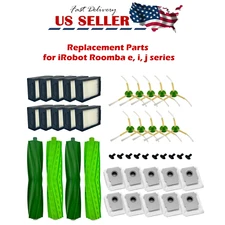 Side Roller Brushes Filters Dust Bags for iRobot Roomba  i3 i4 i6 i7 i8 + / Plus
