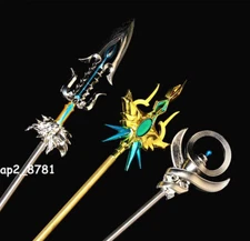 1/6 Scale Metal Staff Scepter Mace Trident Spear Halberd For 12'' Action Figure
